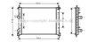 AVA QUALITY COOLING FT2326 Radiator, engine cooling